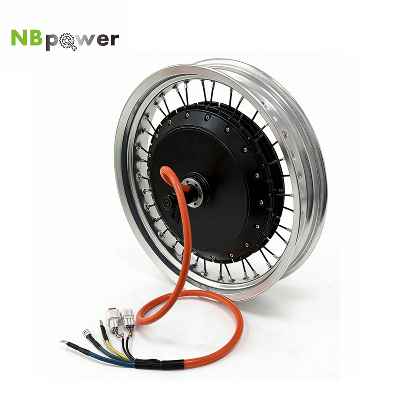 72V 8000W Brushless Hub Motor - 컬러풀 17x3.0 NBpower/QS V3 273 40H