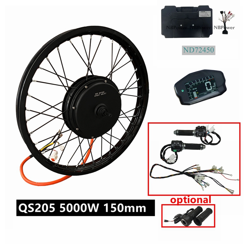 5000W Hub Motor Kit 72V - NBpower/QS205 V3 72v 5000W 전기 자전거