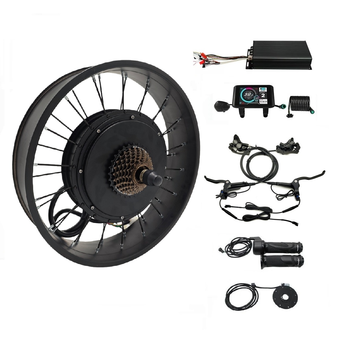 5000W Hub Motor Kit 72V - 48V-72V 100A 5000W 전기 자전거 팻