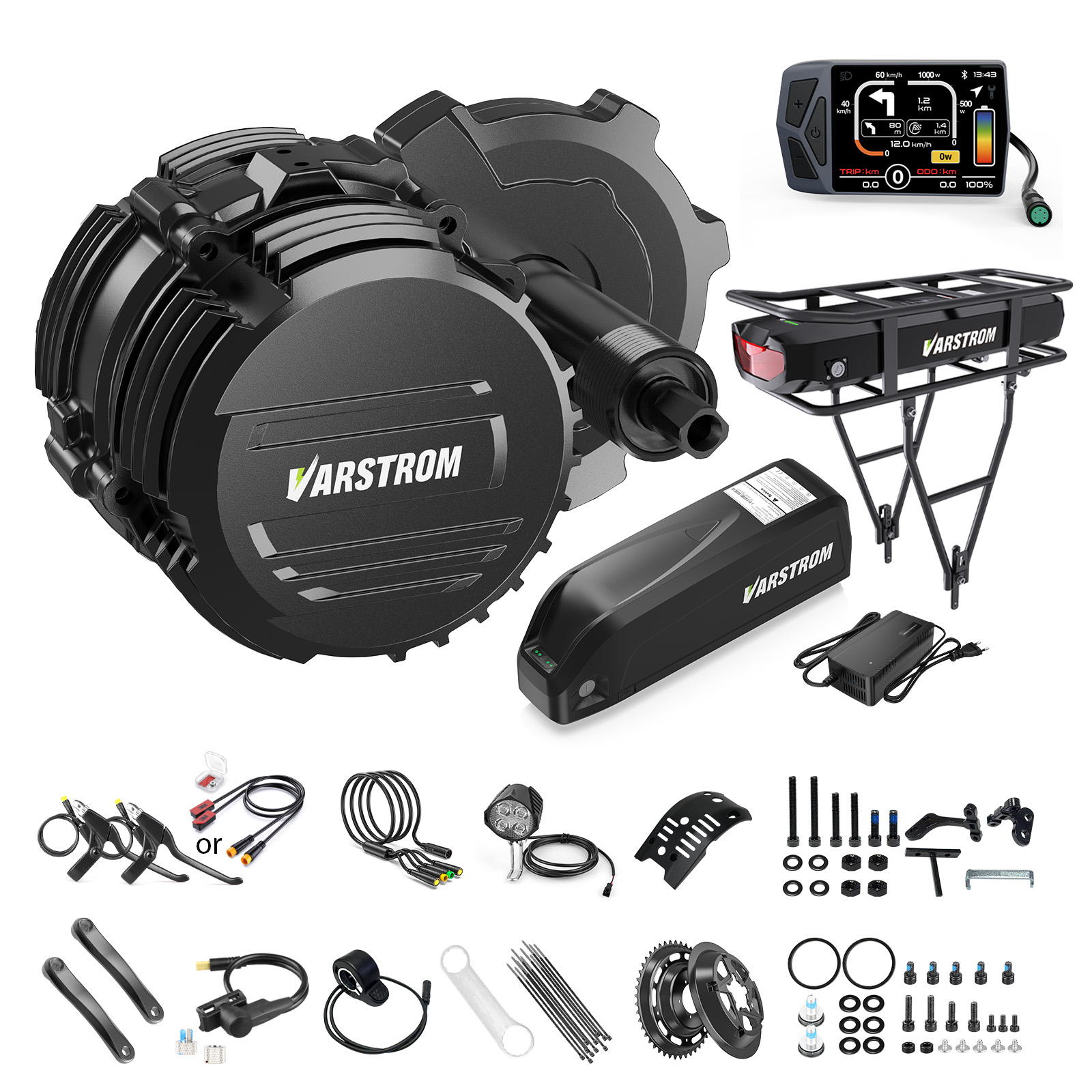 Torque Sensor Mid Drive Motor Kit - [미국 재고] 바스트롬 48V500W 750W 미드
