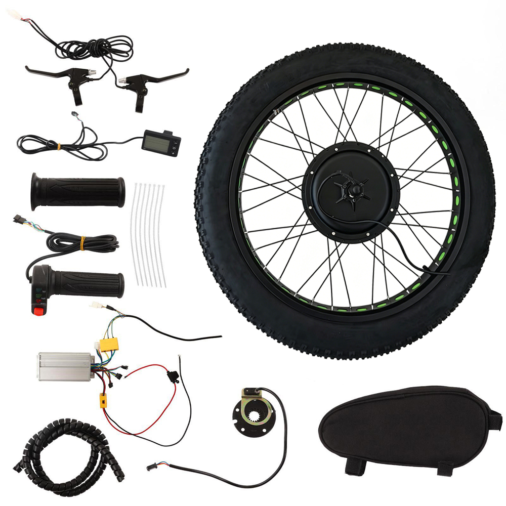 Fat Tire Electric Bike Conversion Kit 1500W - 48V 1500W 전기 자전거 앞바퀴 개조