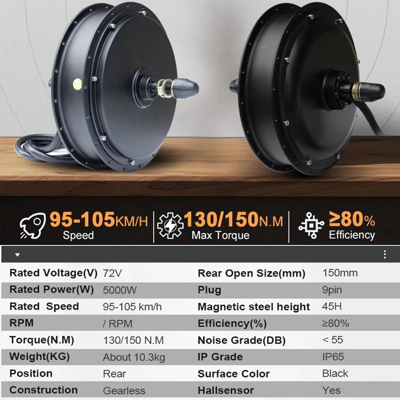 새로운 MTX39 72V 5000W 전기 자전거 변환  - 5000W Hub Motor Kit 72V 리뷰 및 가격