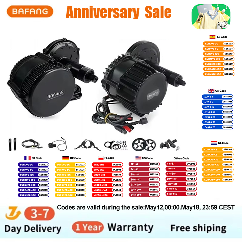 Bafang BBSHD 미드 드라이브 모터 전기 자전거 - Mid Drive Conversion Kit 1000W 리뷰 및 가격