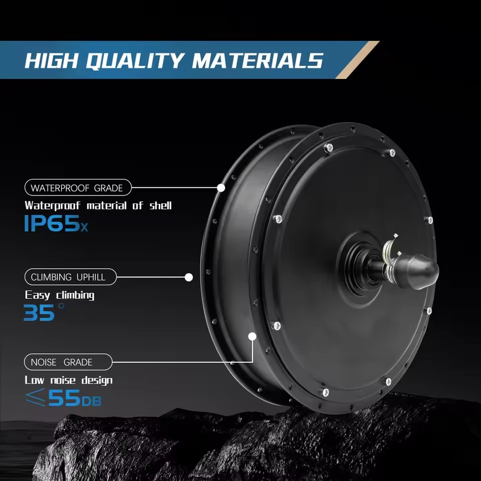 5000W 전기 자전거 개조 키트 72V, S966 N - Gearless Hub Motor Conversion Kit 2000W With Display 리뷰 및 가격
