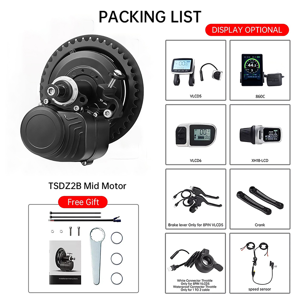 Tongsheng Ebike 미드 드라이브 모터 변환  - Torque Sensor Mid Drive Motor Kit 리뷰 및 가격