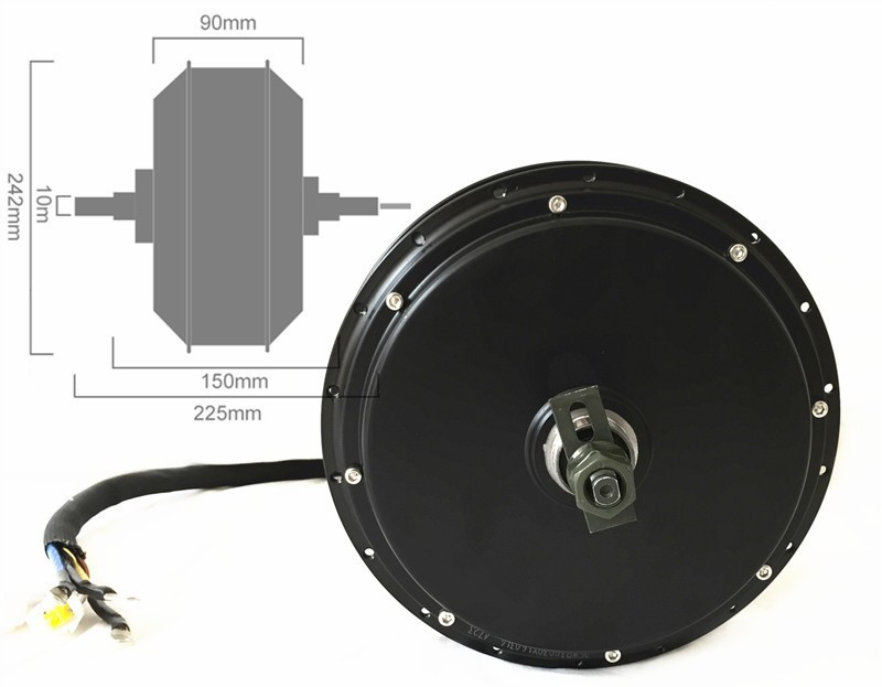 뒷바퀴 전기 자전거 모터 키트, 방수 SVMC, 150 - 5000W Hub Motor Kit 72V 리뷰 및 가격