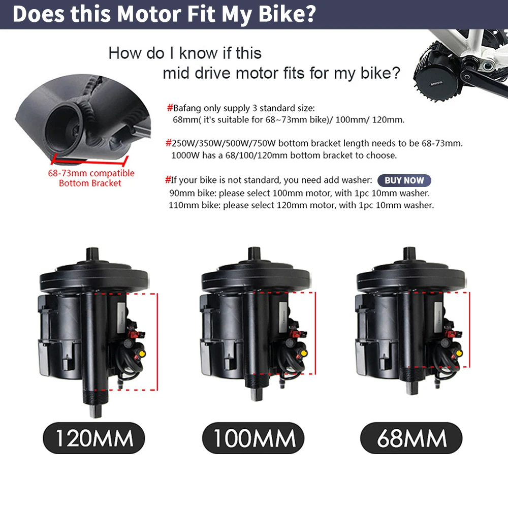 바팡 BBSHD 1000W 48V 68mm 미드 드라이 - Side Hung Mid Drive Motor Kit 리뷰 및 가격
